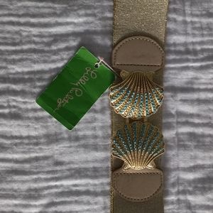 Lilly Pulitzer stretch gold belt